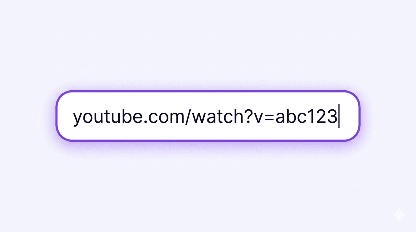 Paste a YouTube URL
